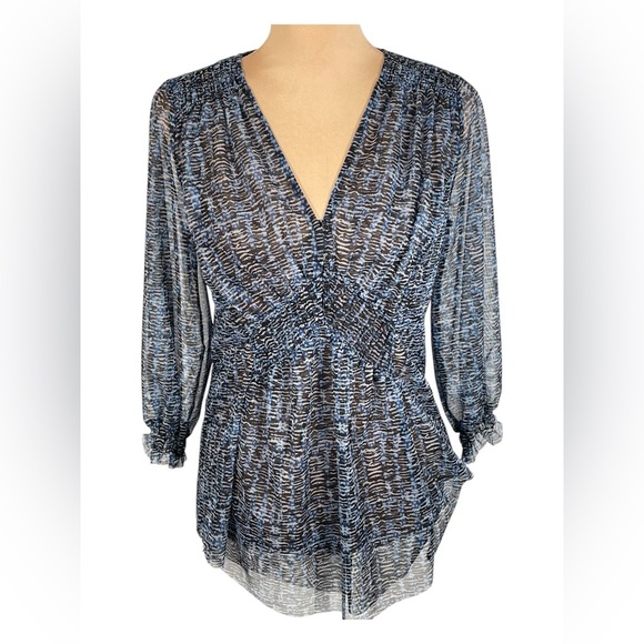 Anthropologie Gretchen Smocked Tunic | Size Small - Picture 5 of 12